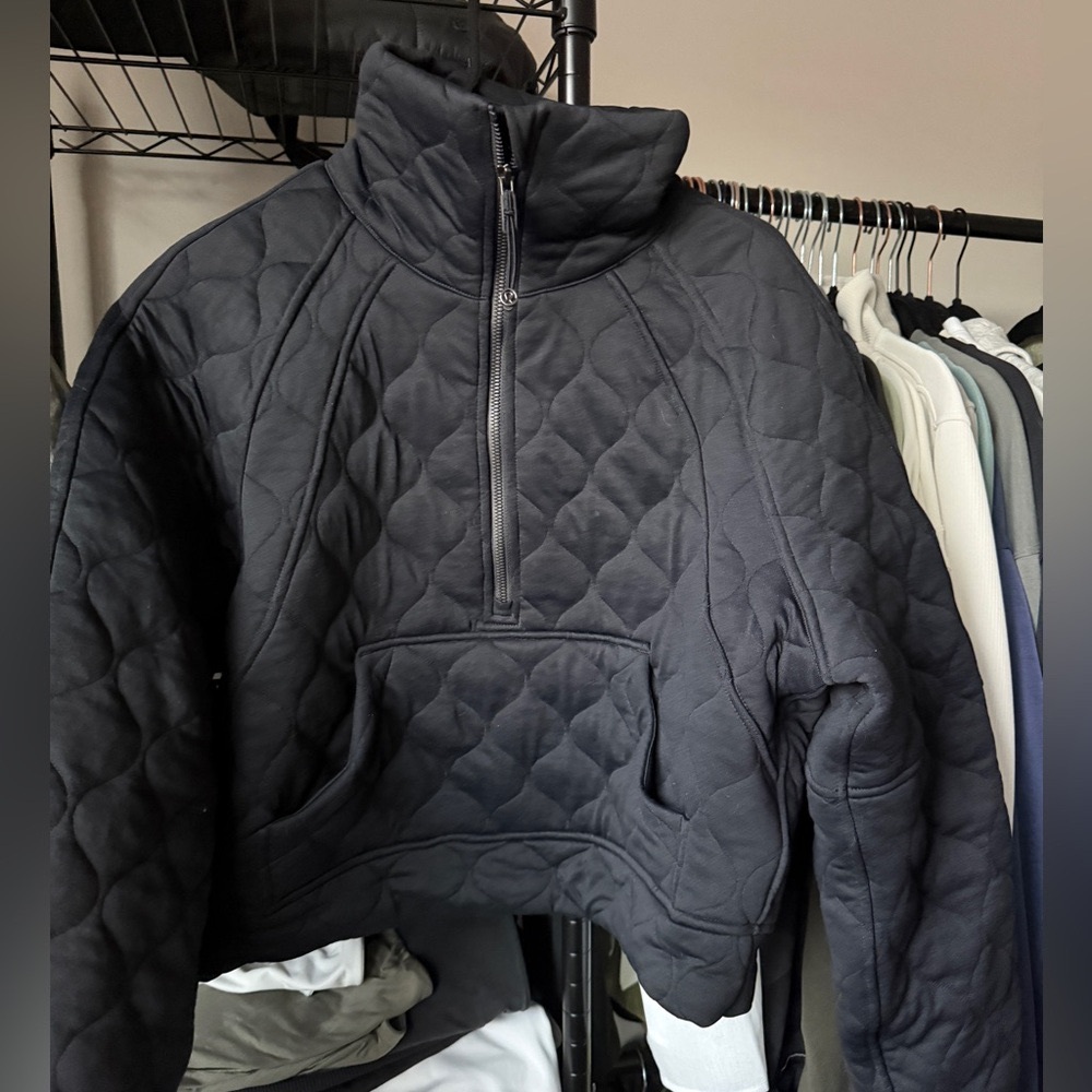 lululemon Quilted Black Pullover